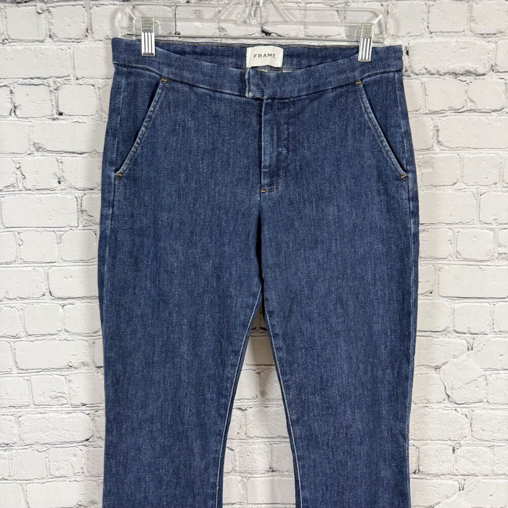 Frame Denim Dark Blue Flare Jeans - Picture 5 of 16